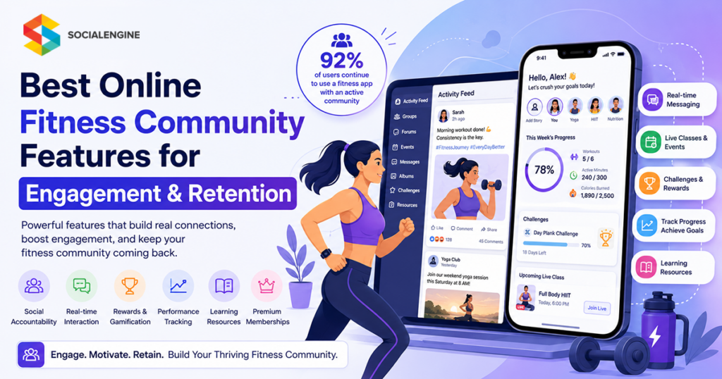 Best Online Fitness Community Features for Engagement and Retention