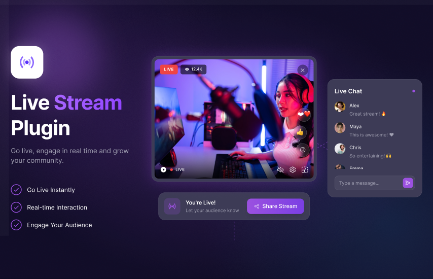 Live Streaming Plugin