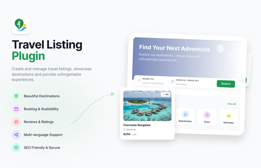 Travel Listing Plugin
