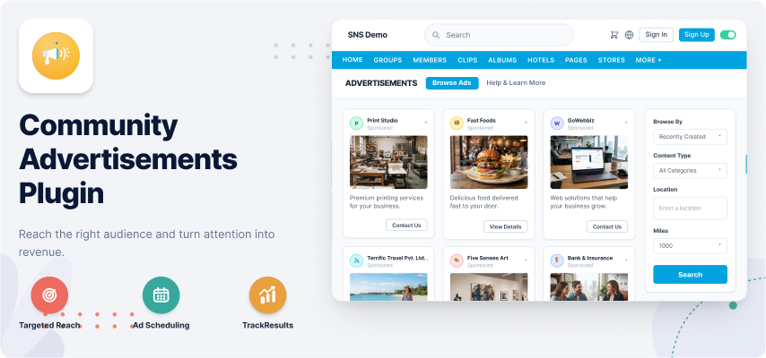 Community Advertisements Plugin