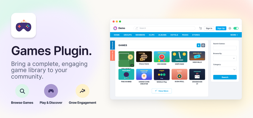 Games Plugin
