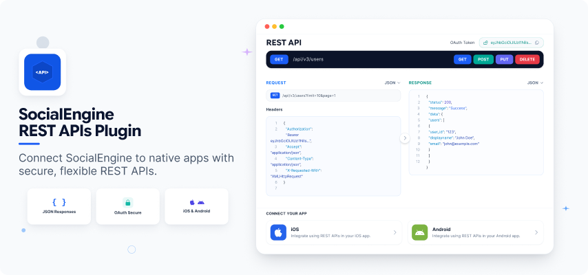 SocialEngine REST APIs Plugin